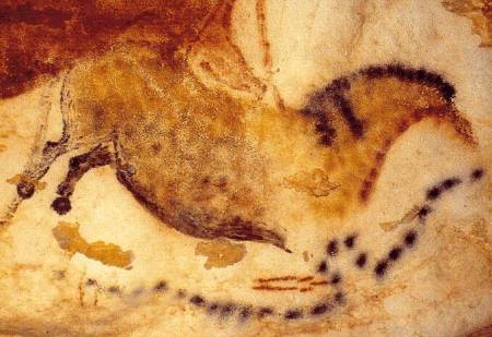 Horse in water, Lascaux, France